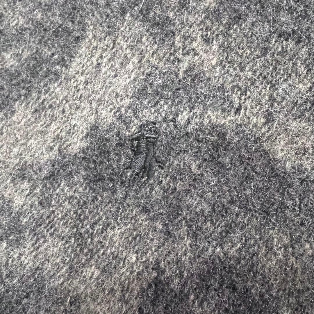 美品✨ラルフローレン リバーシブル マフラー ウール混　ホースロゴ　カモフラ