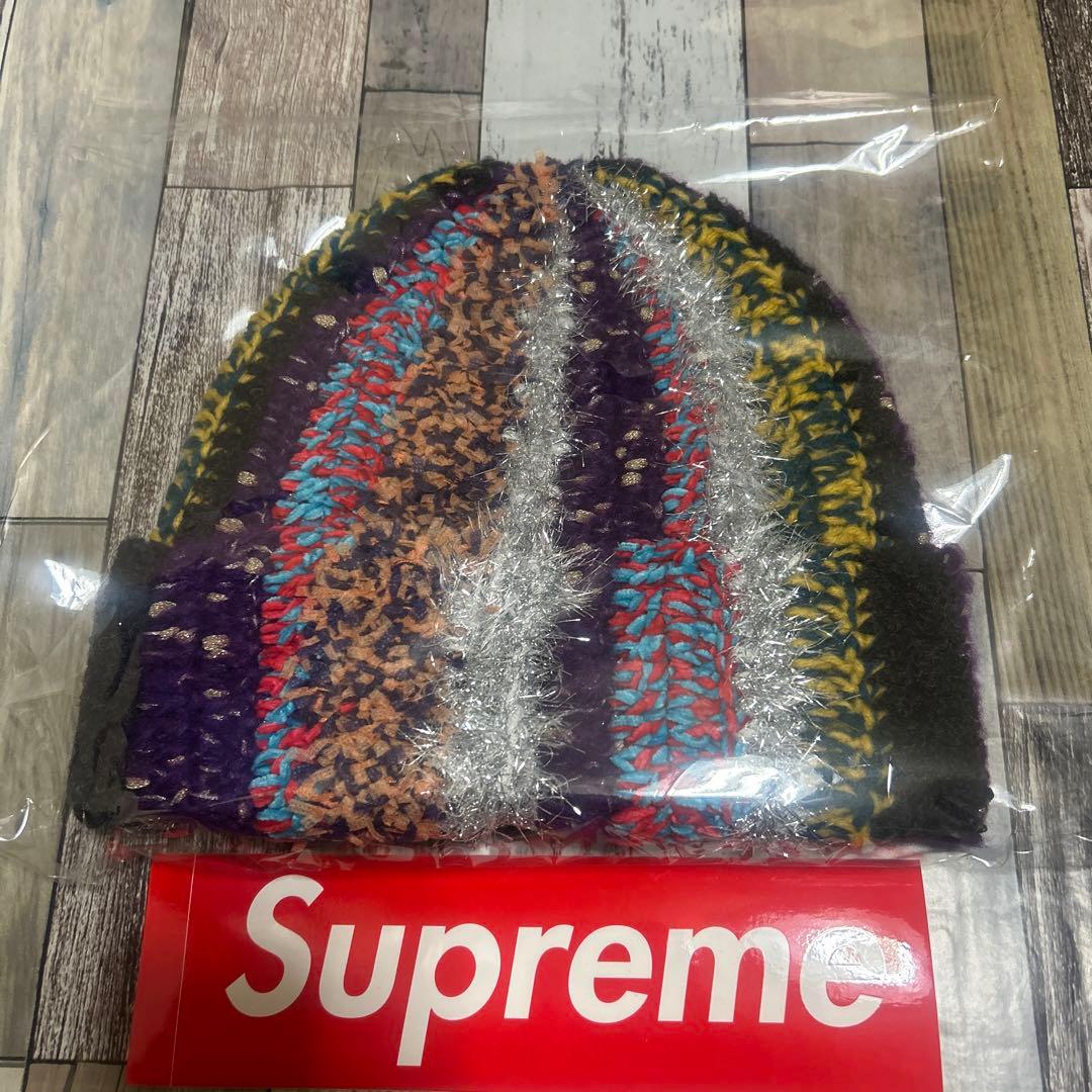 Supreme Tinsel Stripe Beanie ビーニー 25FW