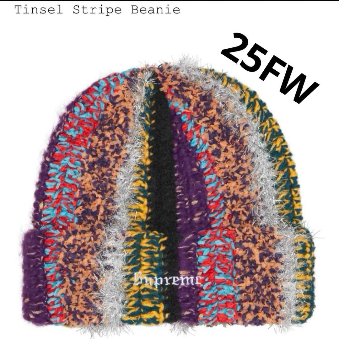 Supreme Tinsel Stripe Beanie ビーニー 25FW