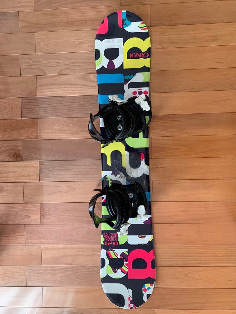 ジュニアスノーボード バインディング・ケース　セット　IGNIO