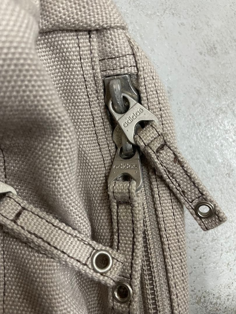 00s adidas アディダス　ハンドバック　ボストンバック　y2k ベージュ