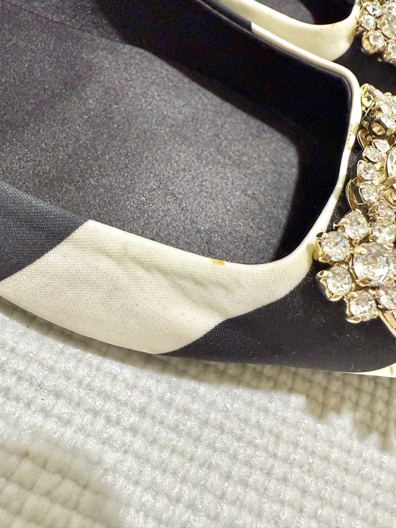 Roger Vivier ストライプ フラットシューズ