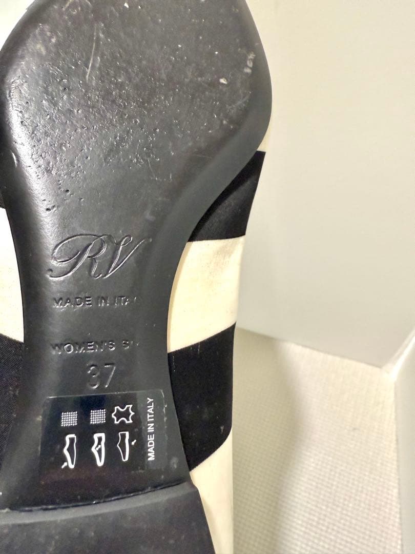 Roger Vivier ストライプ フラットシューズ