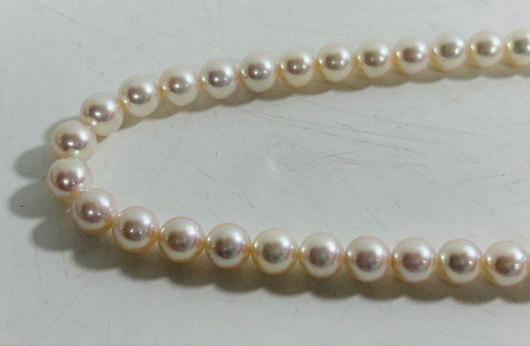 オーロラ 花珠 アコヤ真珠 8.5mm ネックレス ピアス パール K14WG