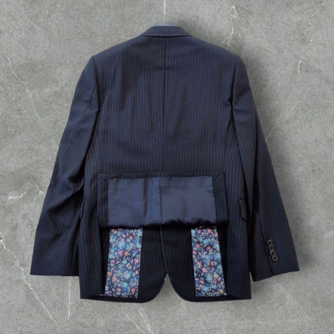 【未使用級】裏地ド派手　花柄　Paul Smith×DORMEUIL　日本製　M