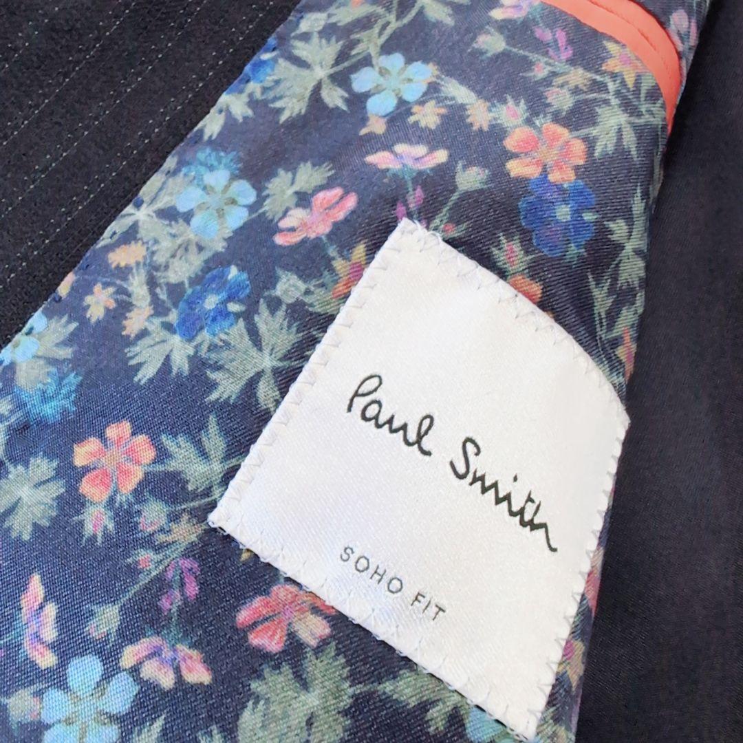 【未使用級】裏地ド派手　花柄　Paul Smith×DORMEUIL　日本製　M