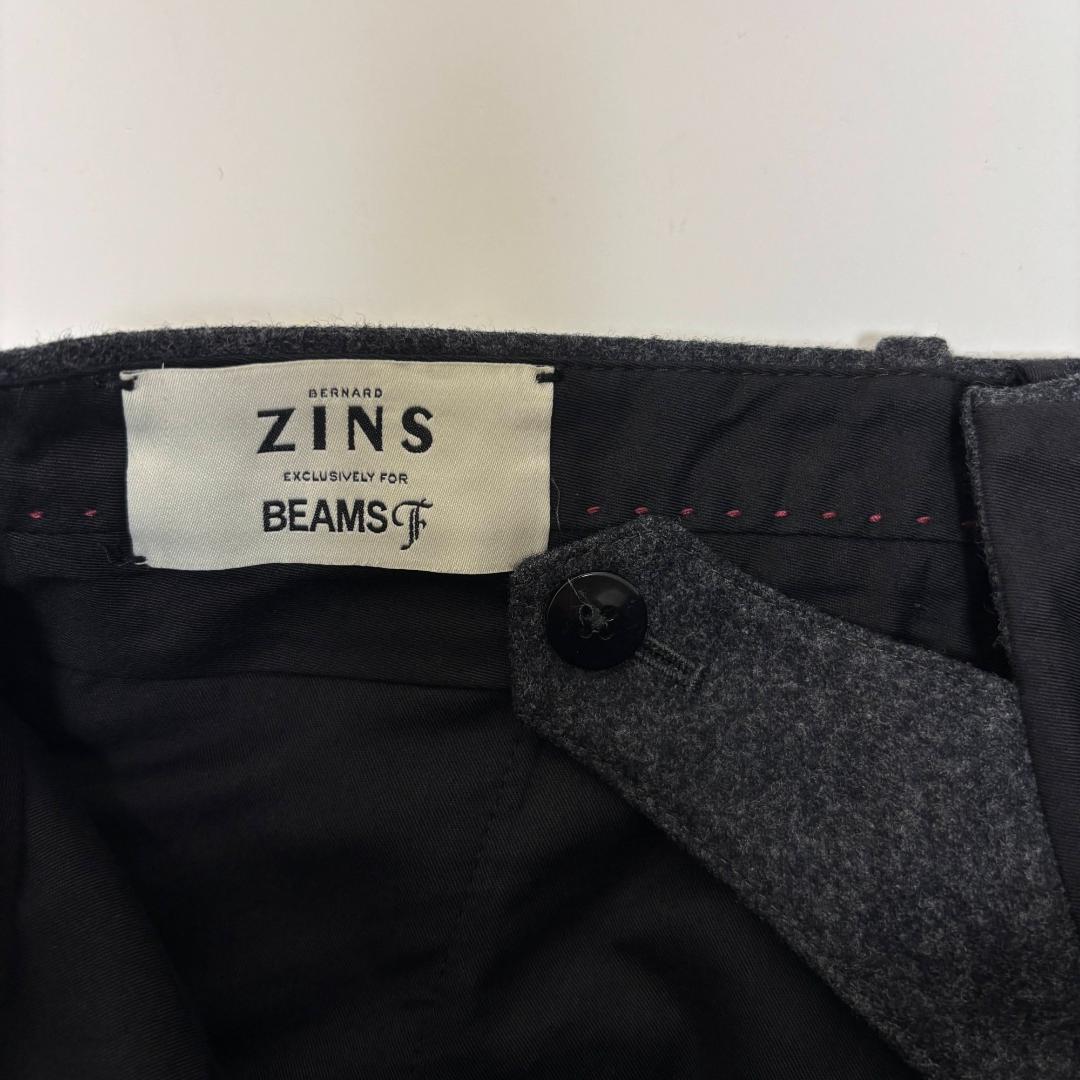 BERNARD ZINS BAC J フランネル パンツ チャコール 38