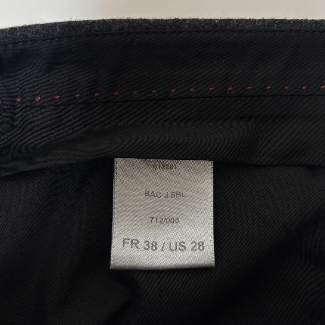 BERNARD ZINS BAC J フランネル パンツ チャコール 38