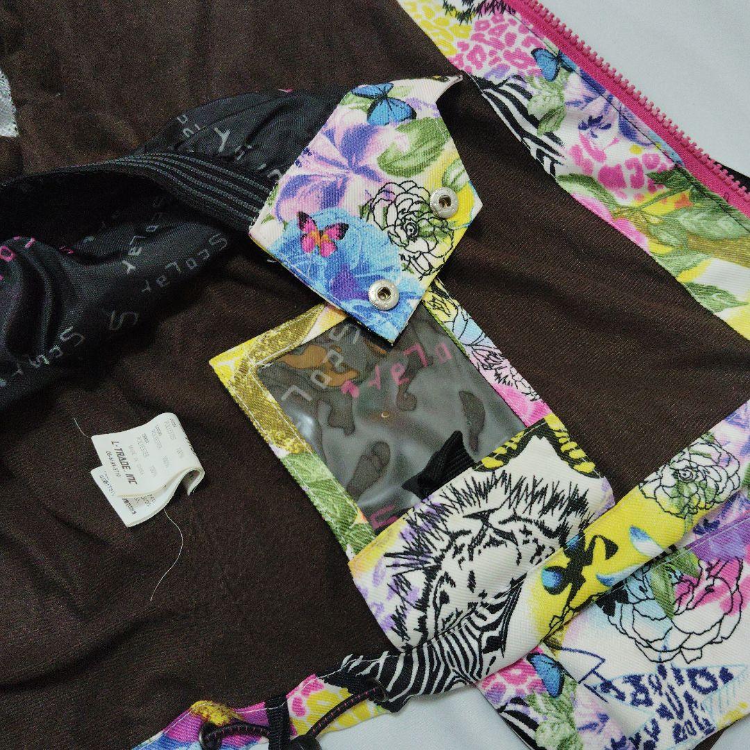 ScoLar　スカラー　スノボウェア　上下セット　レディース　S　総柄