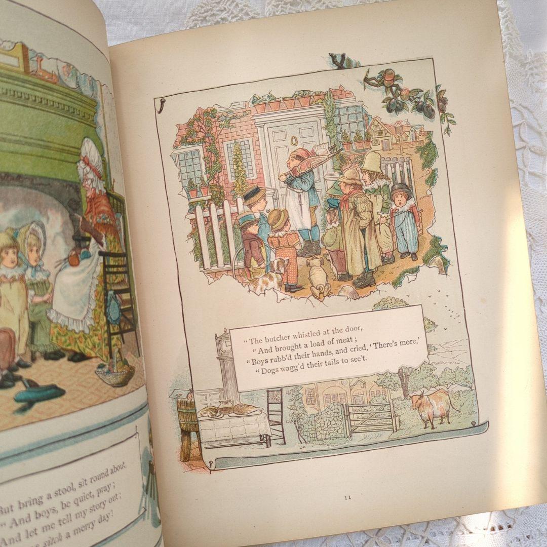 稀少1882アンティーク絵本 児童書 洋書古書 ヴンテージ ヴィクトリアン