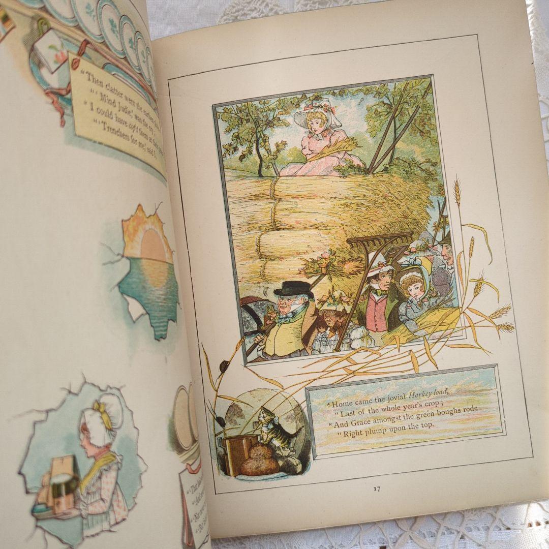稀少1882アンティーク絵本 児童書 洋書古書 ヴンテージ ヴィクトリアン