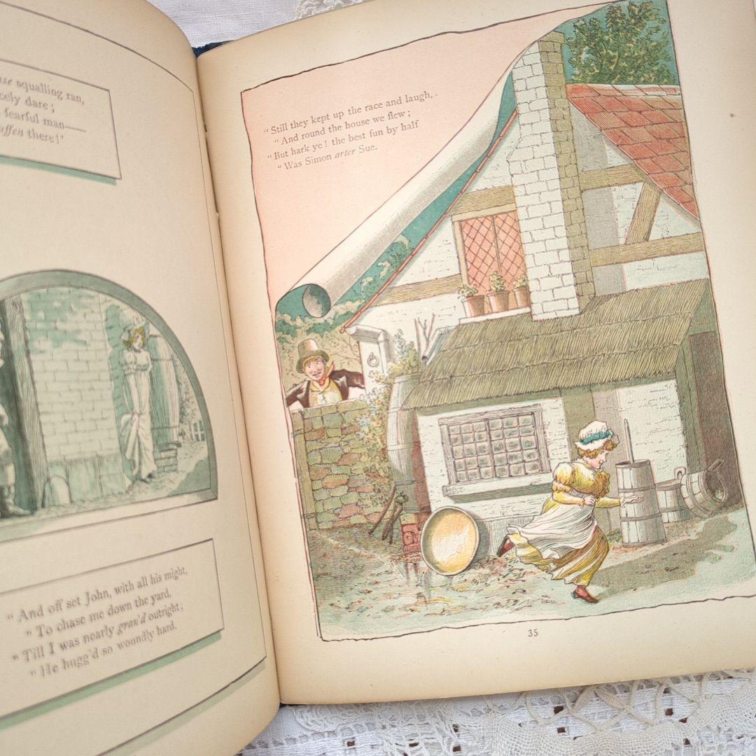 稀少1882アンティーク絵本 児童書 洋書古書 ヴンテージ ヴィクトリアン