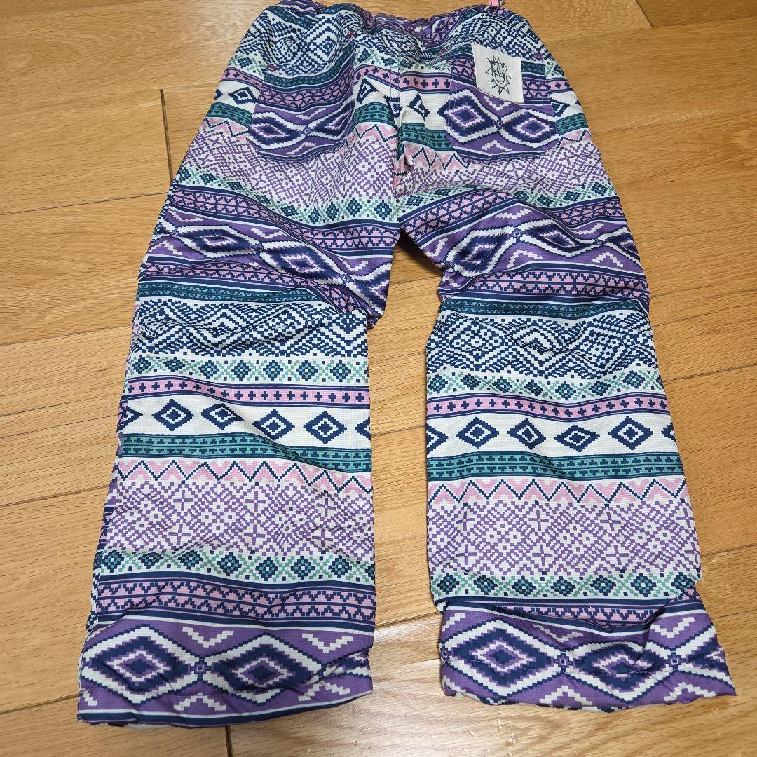 BURTON　バートン　子どもスノーボードスキーウェア　ピンク紫　100 110