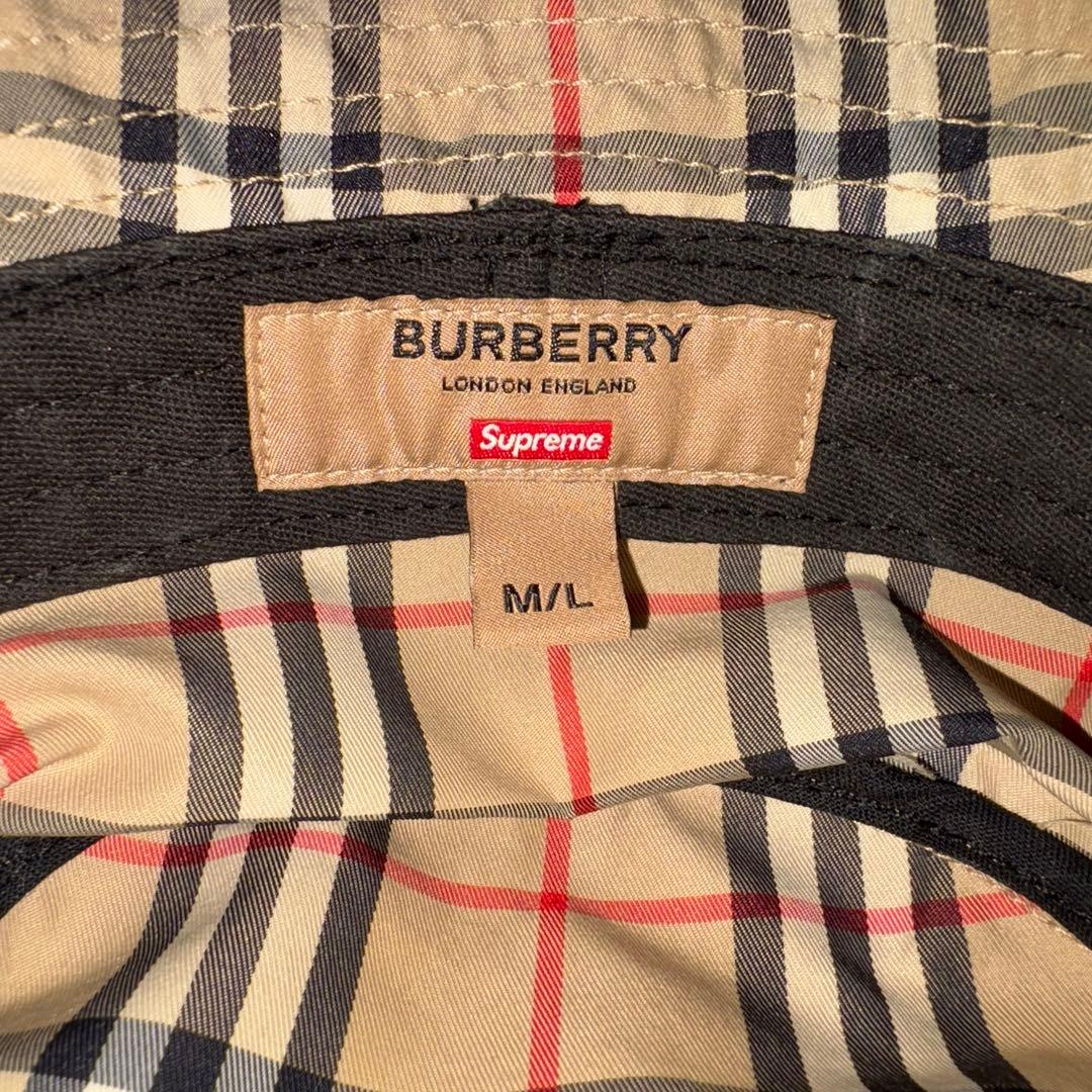 Supreme Burberry バケットハット M/L