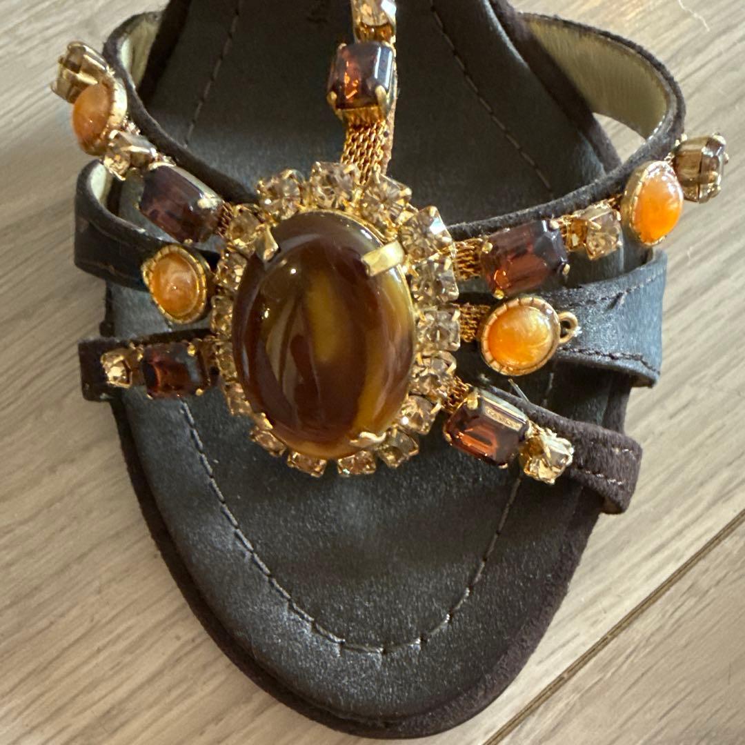 GIUSEPPE ZANOTTI サイズ5.5 ビジュー　サンダル