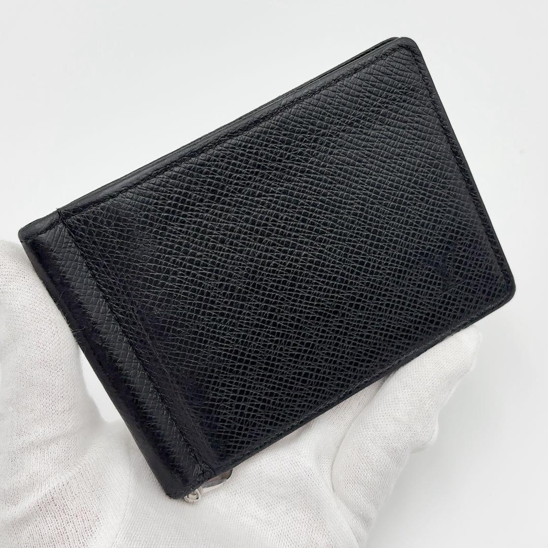 現行★ルイヴィトン ポルトフォイユ パンス タイガ マネークリップ 黒