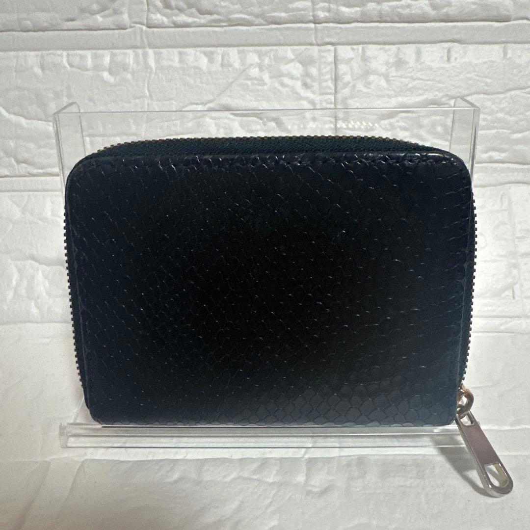 A.P.C. ブラック レザー 二つ折り財布