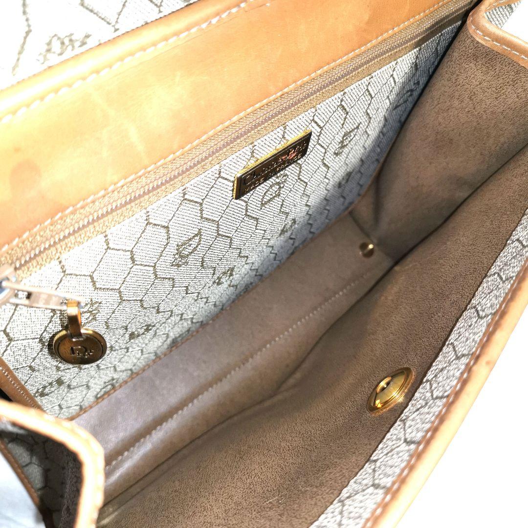 【良品】Diorディオール ワンハンドルバッグ ハンドバッグハニカム柄 鑑定済!