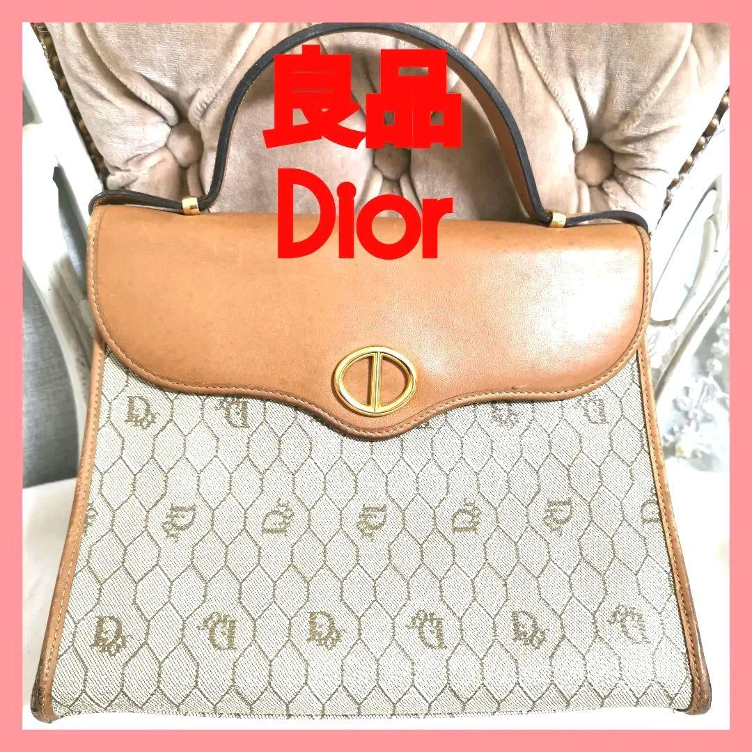 【良品】Diorディオール ワンハンドルバッグ ハンドバッグハニカム柄 鑑定済!