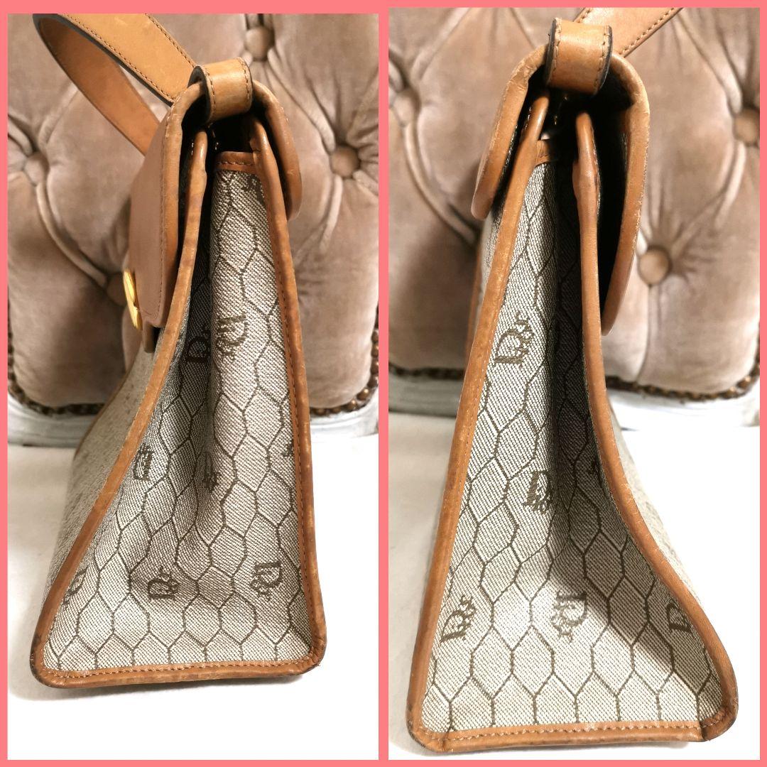 【良品】Diorディオール ワンハンドルバッグ ハンドバッグハニカム柄 鑑定済!