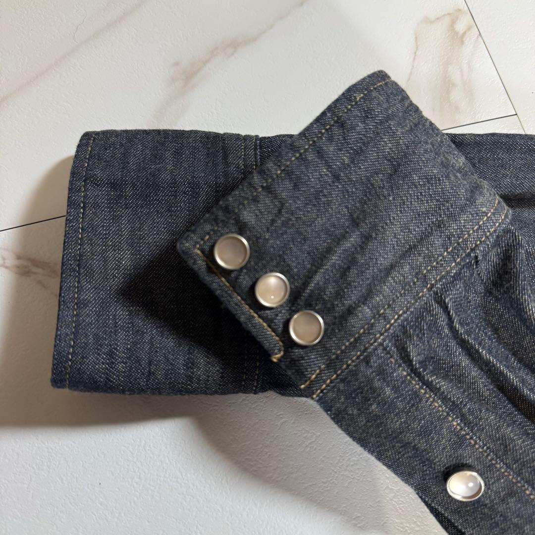 【極美品/M】RRL ダブルアールエル デニムシャツ ジャケット グレー系