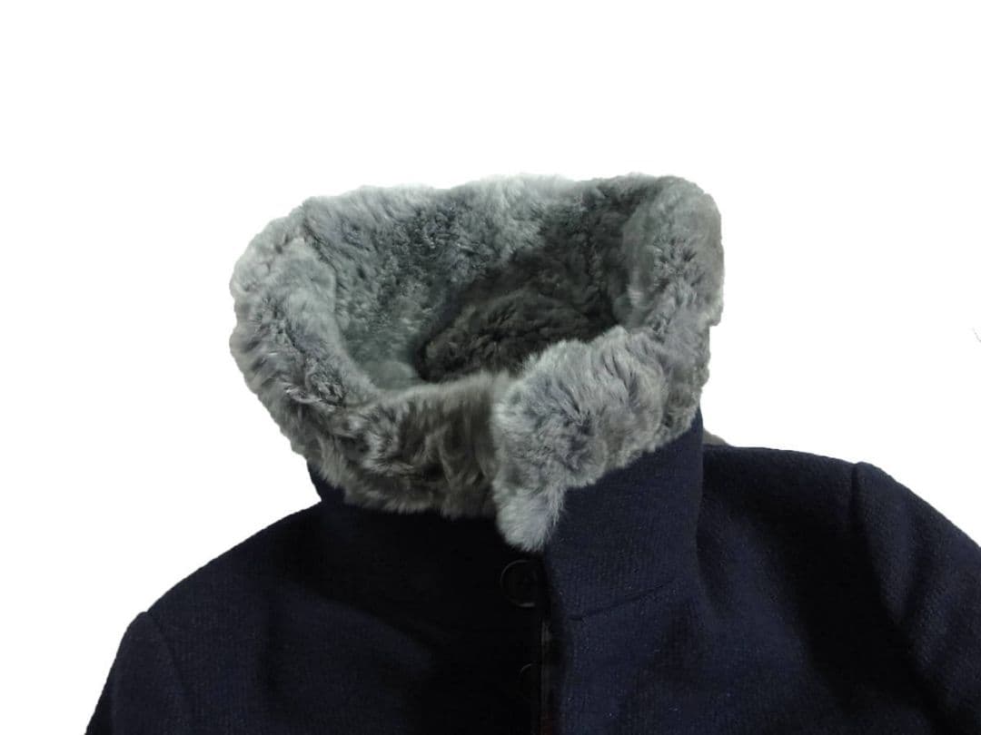 11AW アンダーカバー ファー ウール ステンカラー コート 1 裏地 花柄