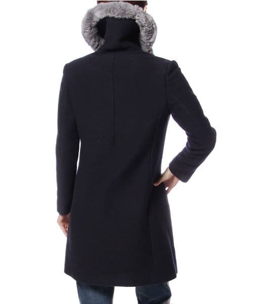 11AW アンダーカバー ファー ウール ステンカラー コート 1 裏地 花柄