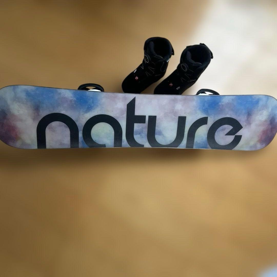 nature スノーボード120cmとHEADブーツ20.5-21.5cmセット