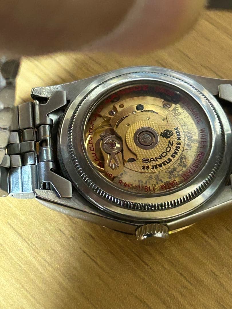 SANDOZ 自動巻き時計 デイデイト ETA2834-2