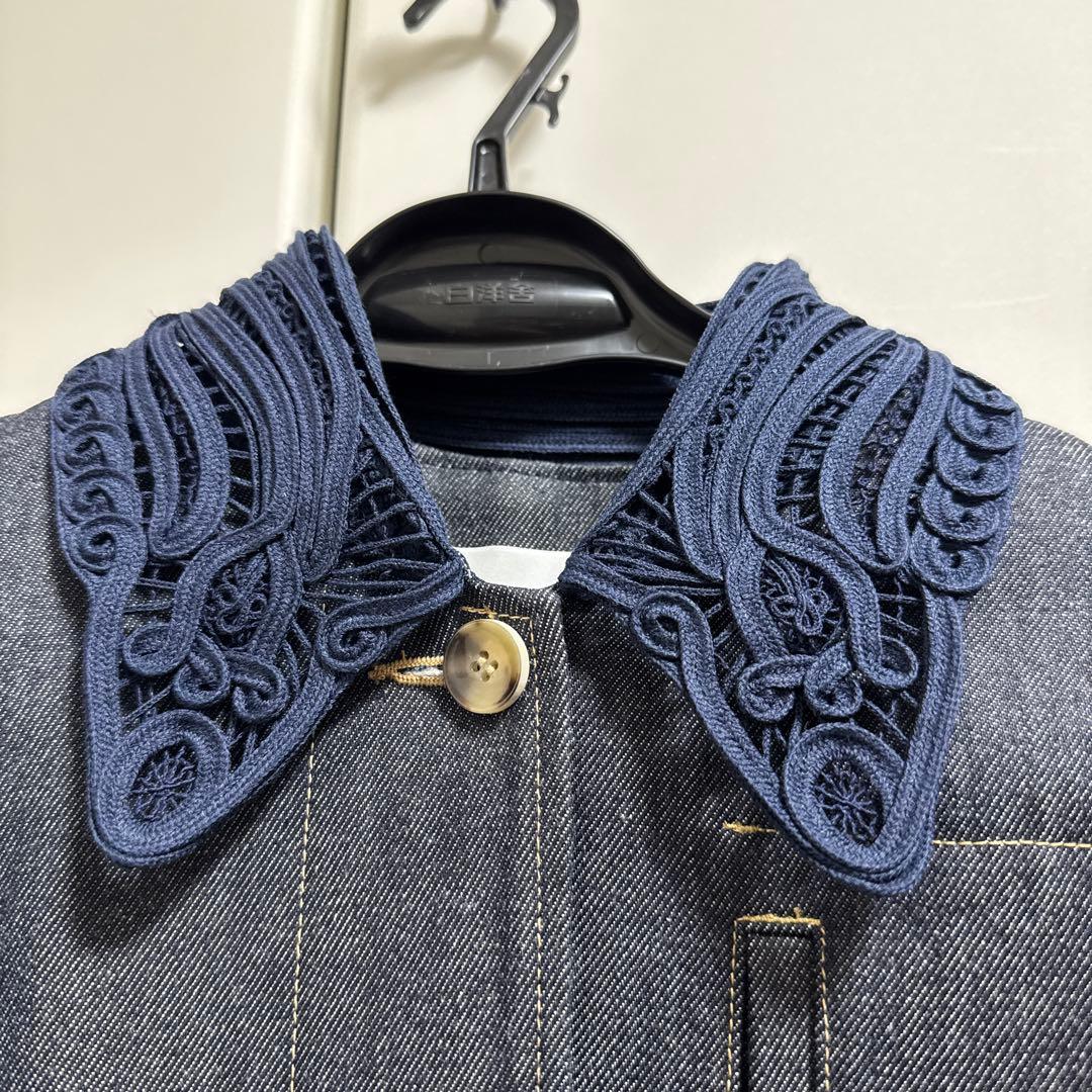 ジャケット・アウター Cord Embroidery Detail Denim Jacket