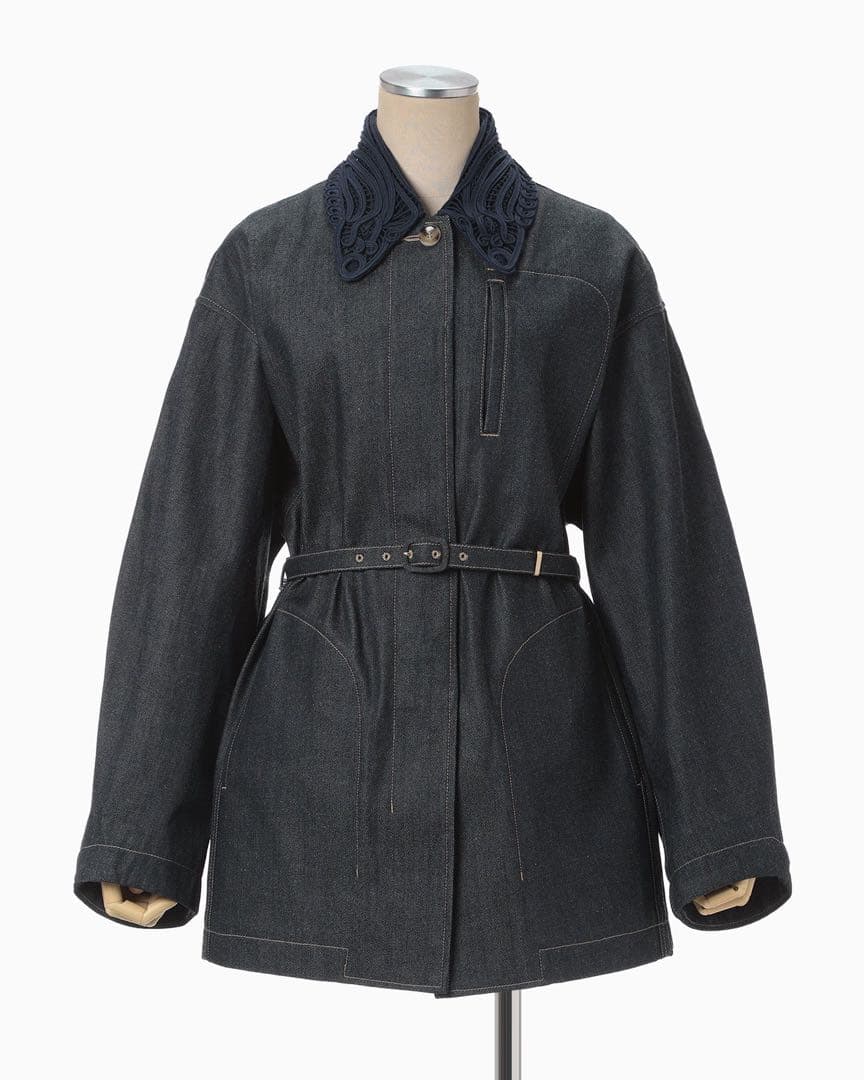 ジャケット・アウター Cord Embroidery Detail Denim Jacket