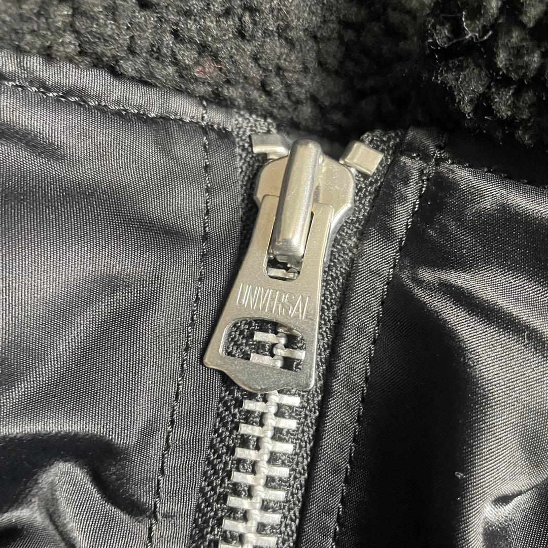 極美品 ソフトハイフン N2-B COLLARED SHIRT ブラック メンズ