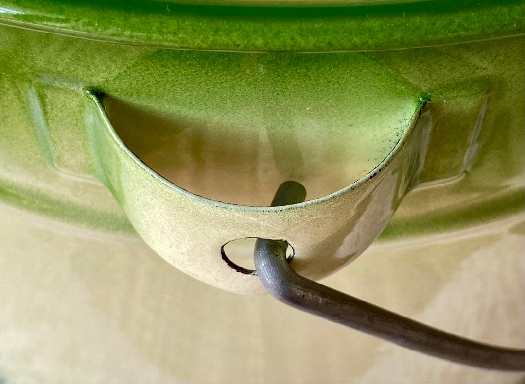 ☘️イマン imane ☘️ イヴ　ホーロー製蓋付き特大バケツ　ストッカー　美品❣️