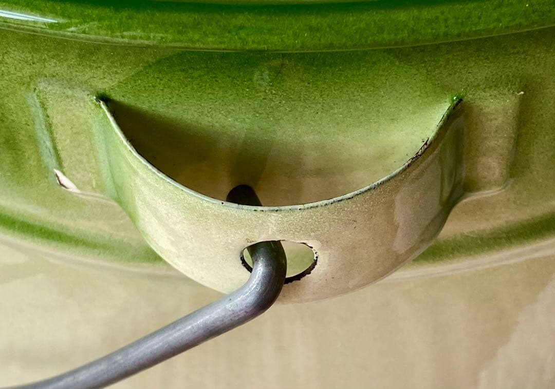 ☘️イマン imane ☘️ イヴ　ホーロー製蓋付き特大バケツ　ストッカー　美品❣️