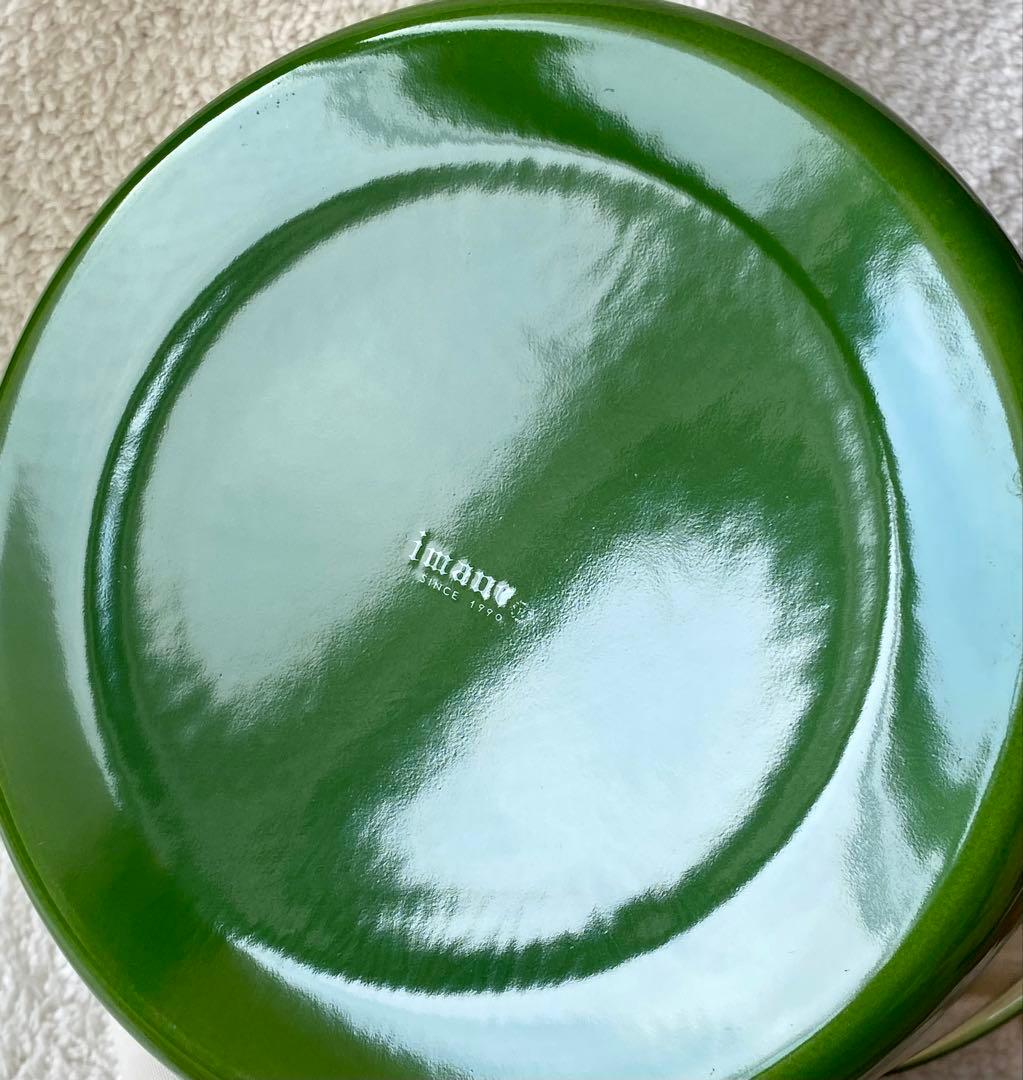 ☘️イマン imane ☘️ イヴ　ホーロー製蓋付き特大バケツ　ストッカー　美品❣️