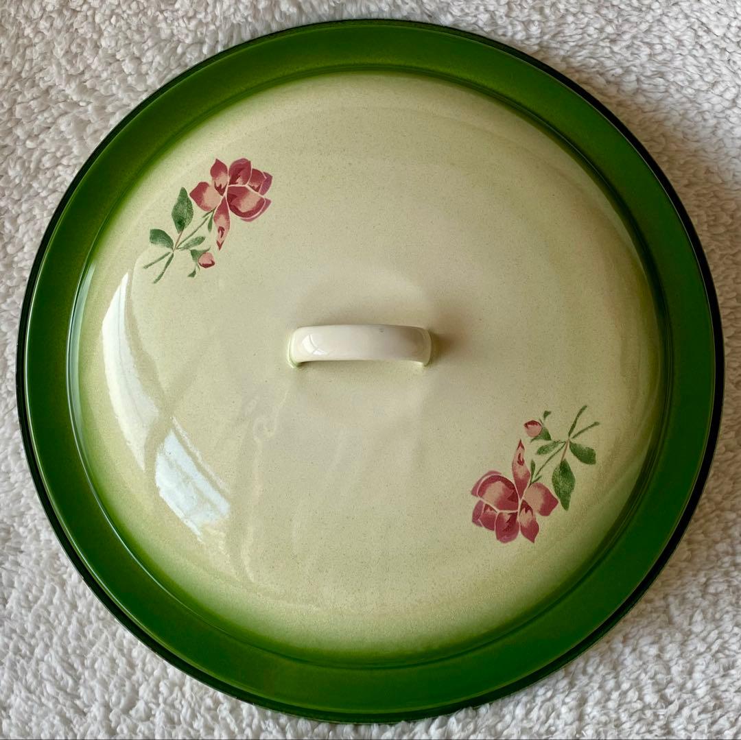 ☘️イマン imane ☘️ イヴ　ホーロー製蓋付き特大バケツ　ストッカー　美品❣️