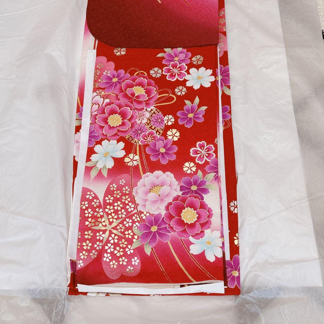 京都きもの友禅　成人式振袖セット　赤