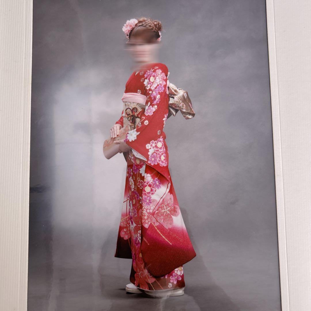 京都きもの友禅　成人式振袖セット　赤