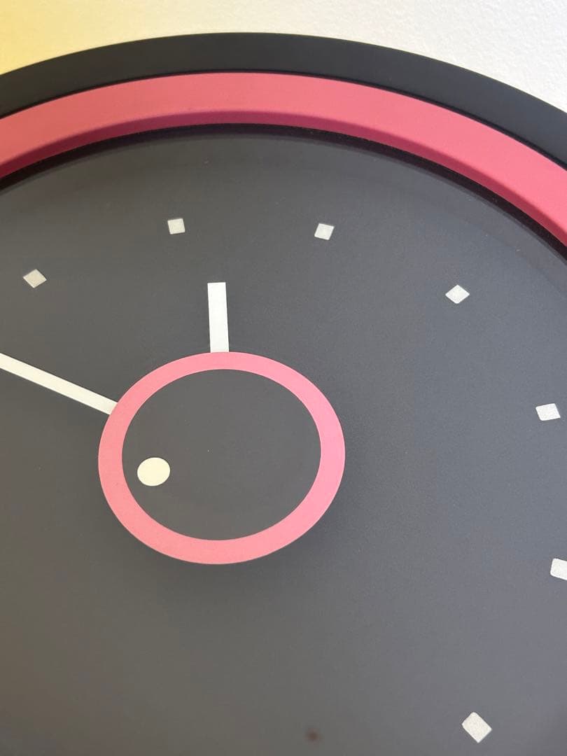 スペースエイジ　ポストモダン　壁掛け時計　ミッドセンチュリー　ウォールクロック