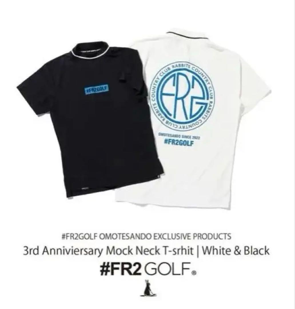 新品未使用！早い者勝ち！限定！FR2GOLF 3周年記念モックネックTシャツ　黒