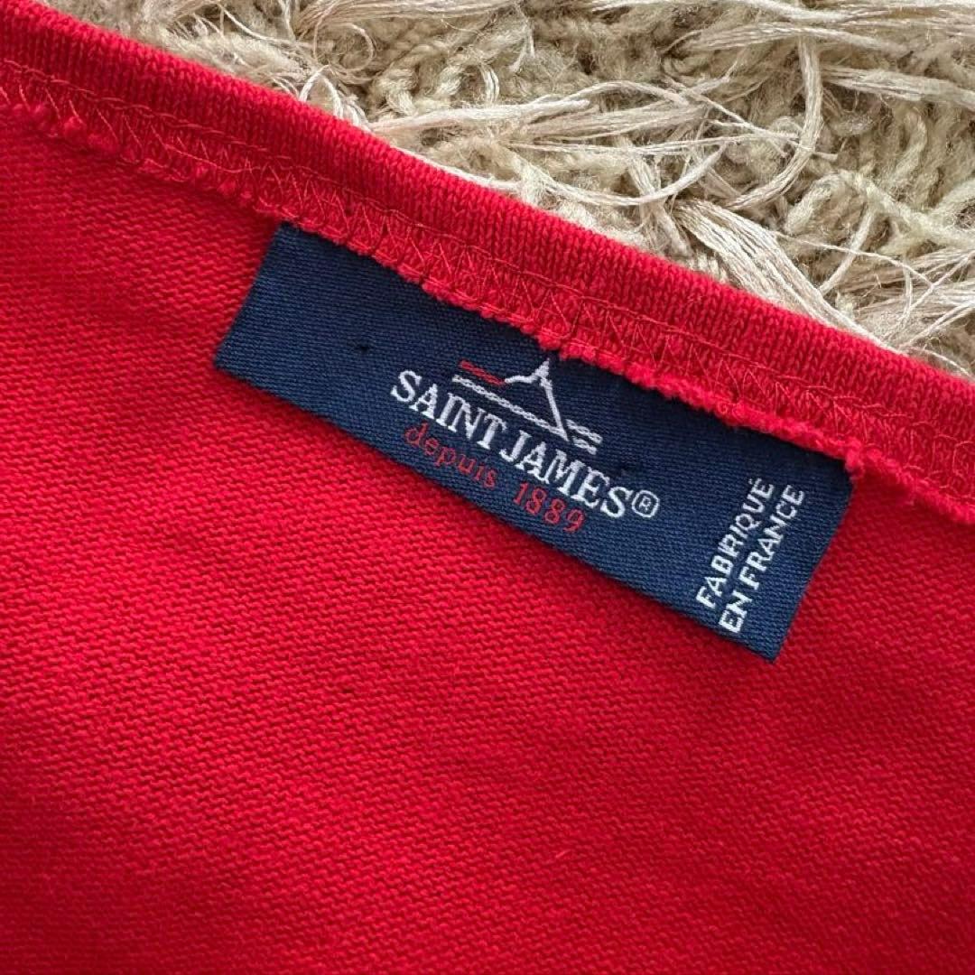 美品 SAINT JAMES セントジェームス ウェッソン レッド t6