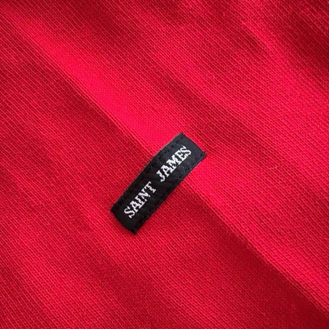 美品 SAINT JAMES セントジェームス ウェッソン レッド t6