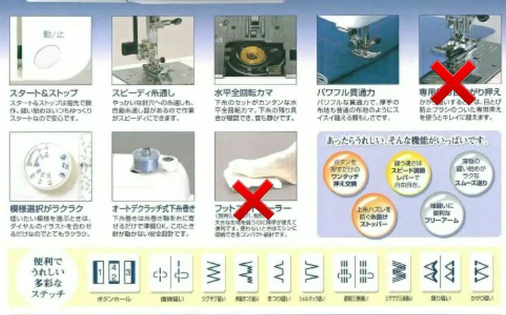 【美品】ジャノメ　電子ミシン本体　2860　メンテナンス済み