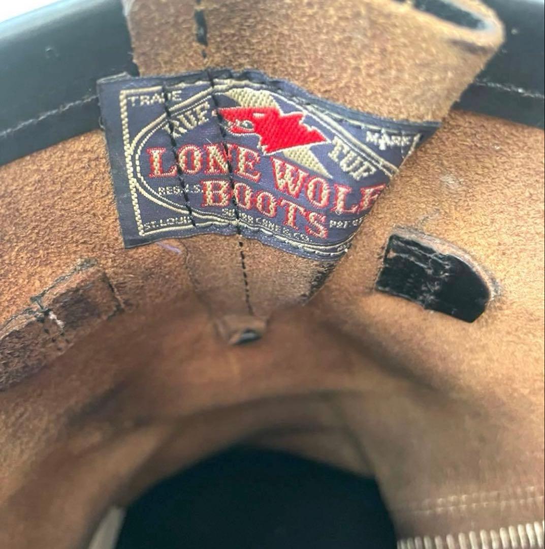 LONE WOLF ロンウルフ エンジニアブーツ 茶芯 先芯ノンスチール