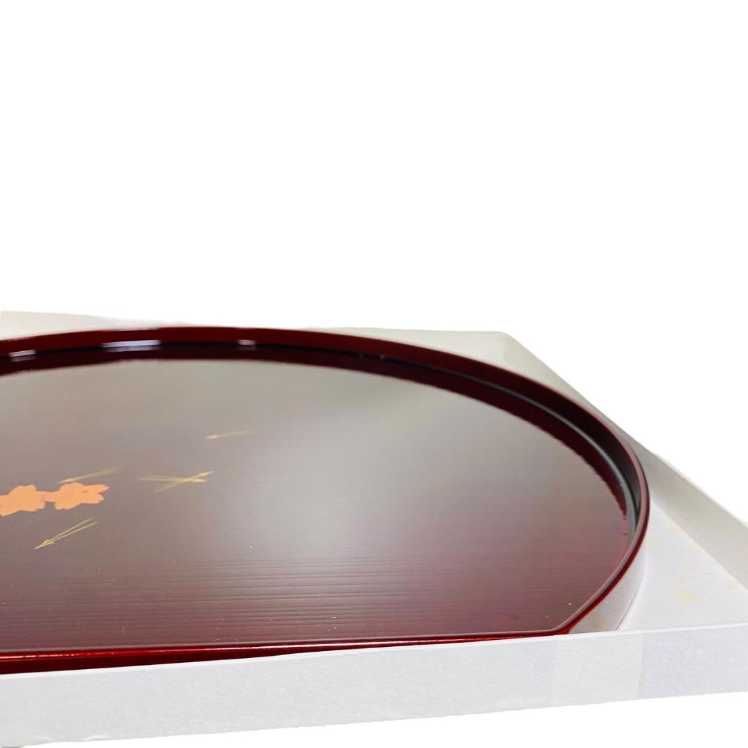 越前塗り 半月両面盆 7枚セット