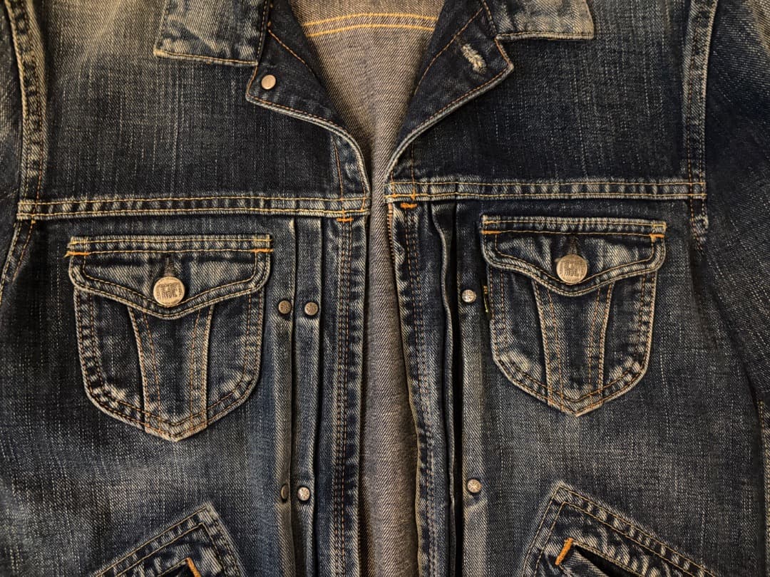 ルードギャラリー ブラックレーベル　デニムジャケット　サイズL