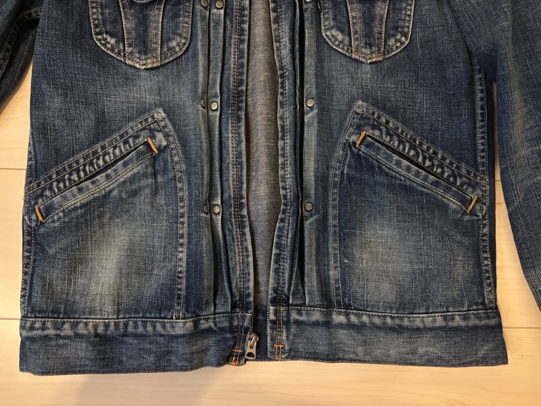 ルードギャラリー ブラックレーベル　デニムジャケット　サイズL