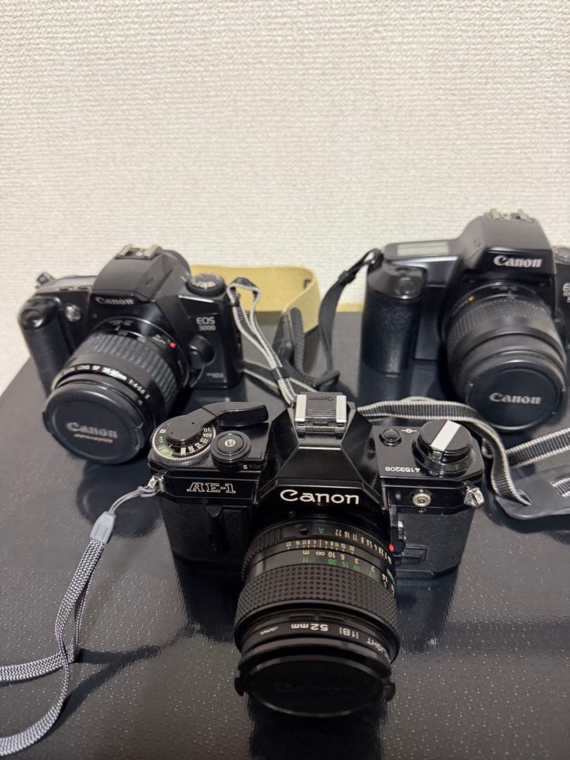 Canon フィルムカメラ 3台　レンズ 3
