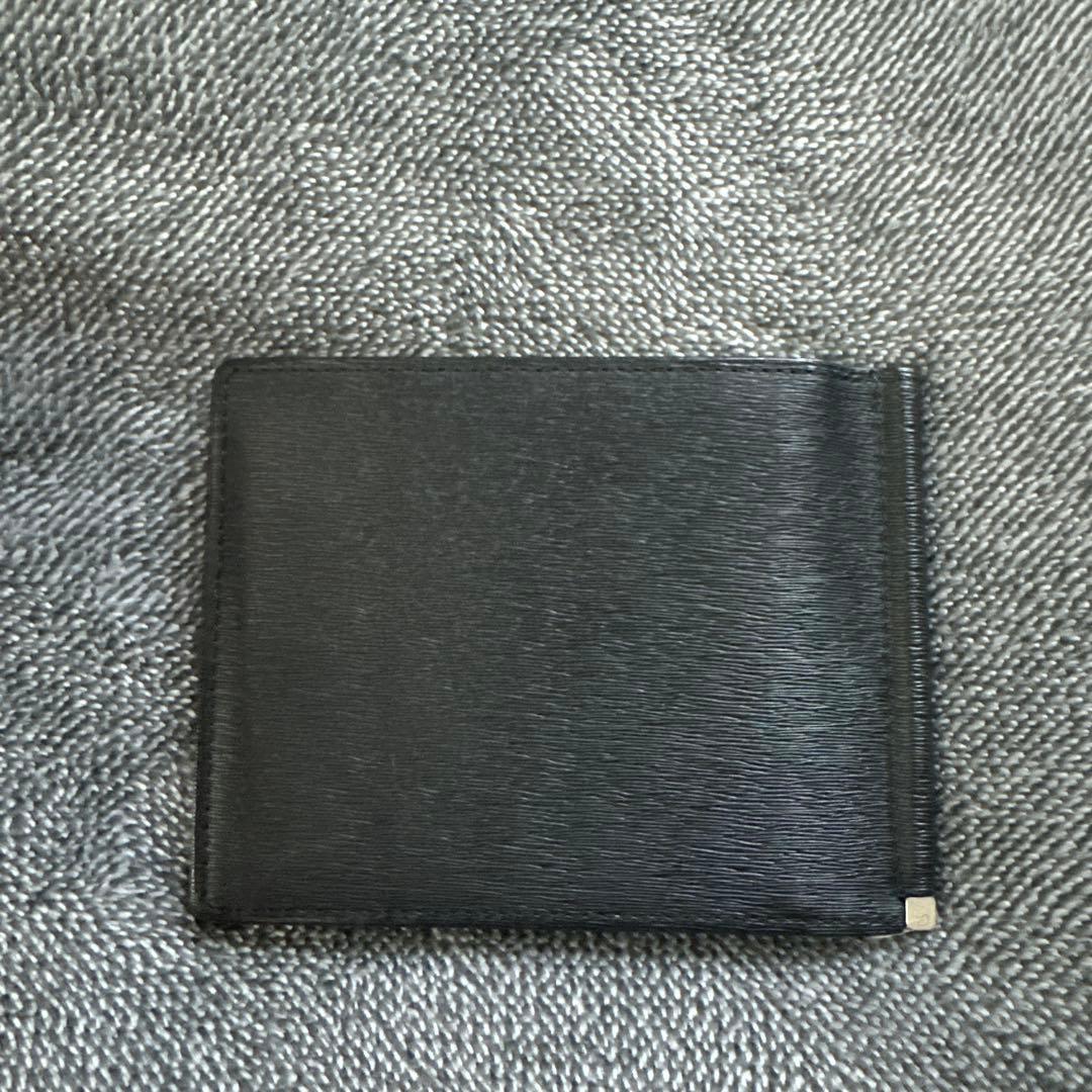 PORTER黒いレザー マネークリップ ジッパー付き