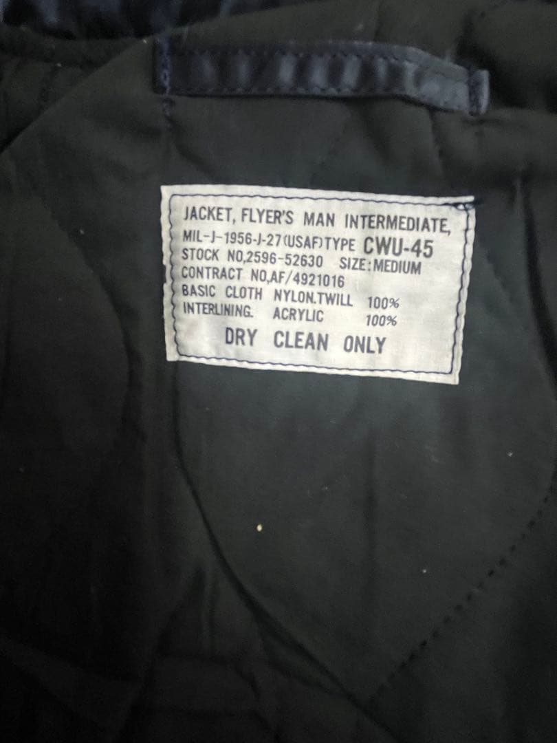 CWU-45 フライトジャケット　未使用品　Mサイズ